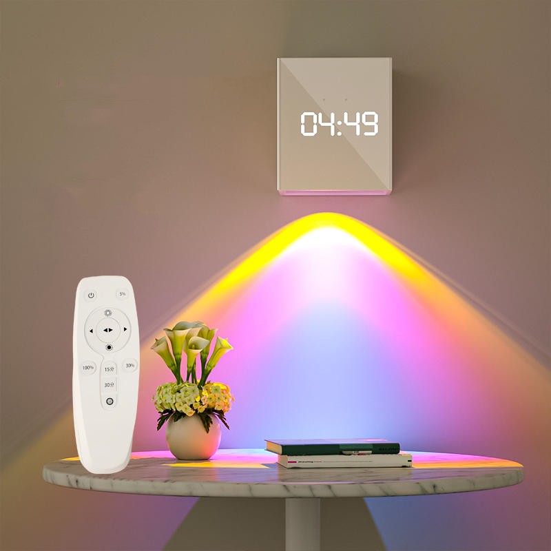 Sunset Bedroom Wall Decoration Light Projection Clock