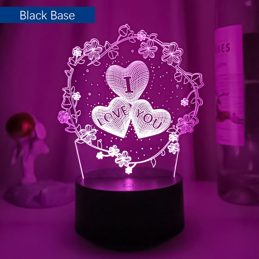 Creative 3D Couple Bedroom Ambient Night Light