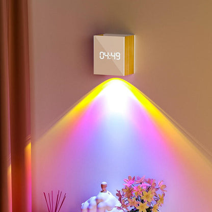 Sunset Bedroom Wall Decoration Light Projection Clock