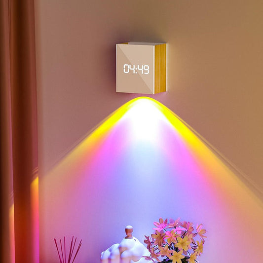 Sunset Bedroom Wall Decoration Light Projection Clock