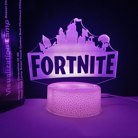 Usb Plug-in Remote Control 3D Ambient Night Light