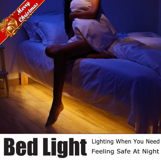 Smart Human-sensing Neon Under-bed LED Strip Ambient Light