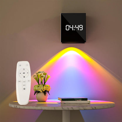 Sunset Bedroom Wall Decoration Light Projection Clock